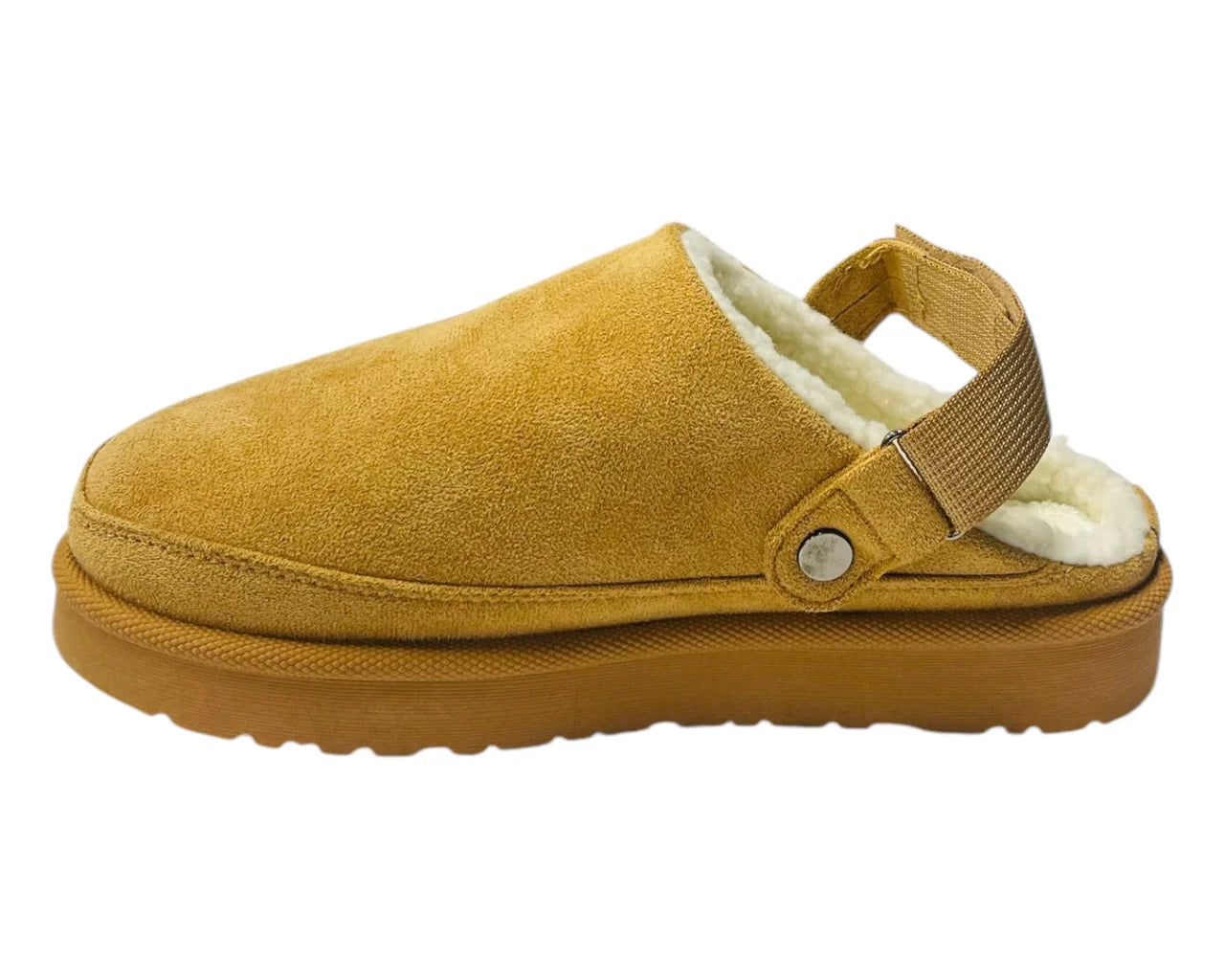 Women'sFaux Fur Lined Strap Flat Shoes