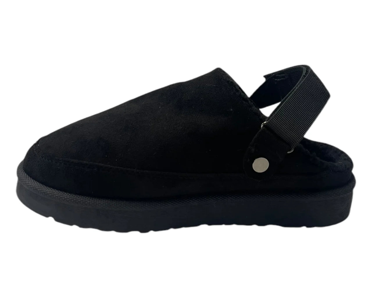 Women'sFaux Fur Lined Strap Flat Shoes