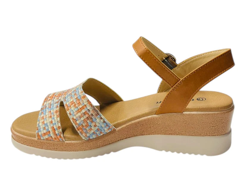 Women's Padded Insole Ankle Strap Wedge Sandals