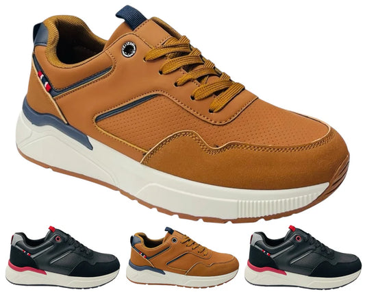Men's Casual Chunky Sole Lace Up Trainers