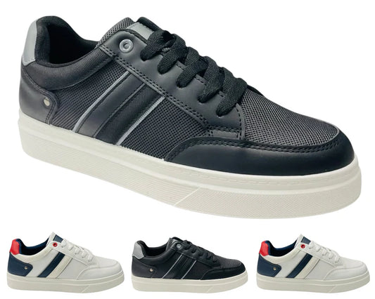 Men's Casual Flat Sole Lace Up Trainers