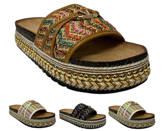 Women's Lightweight Mules Flatform Slider