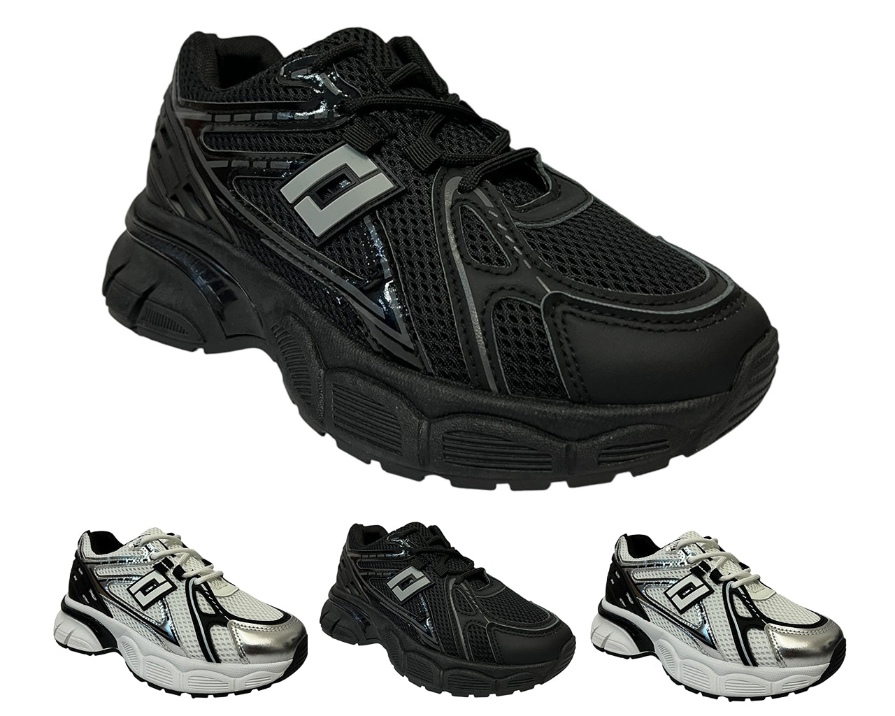 Chunky Sole Lace Up Sports Trainers