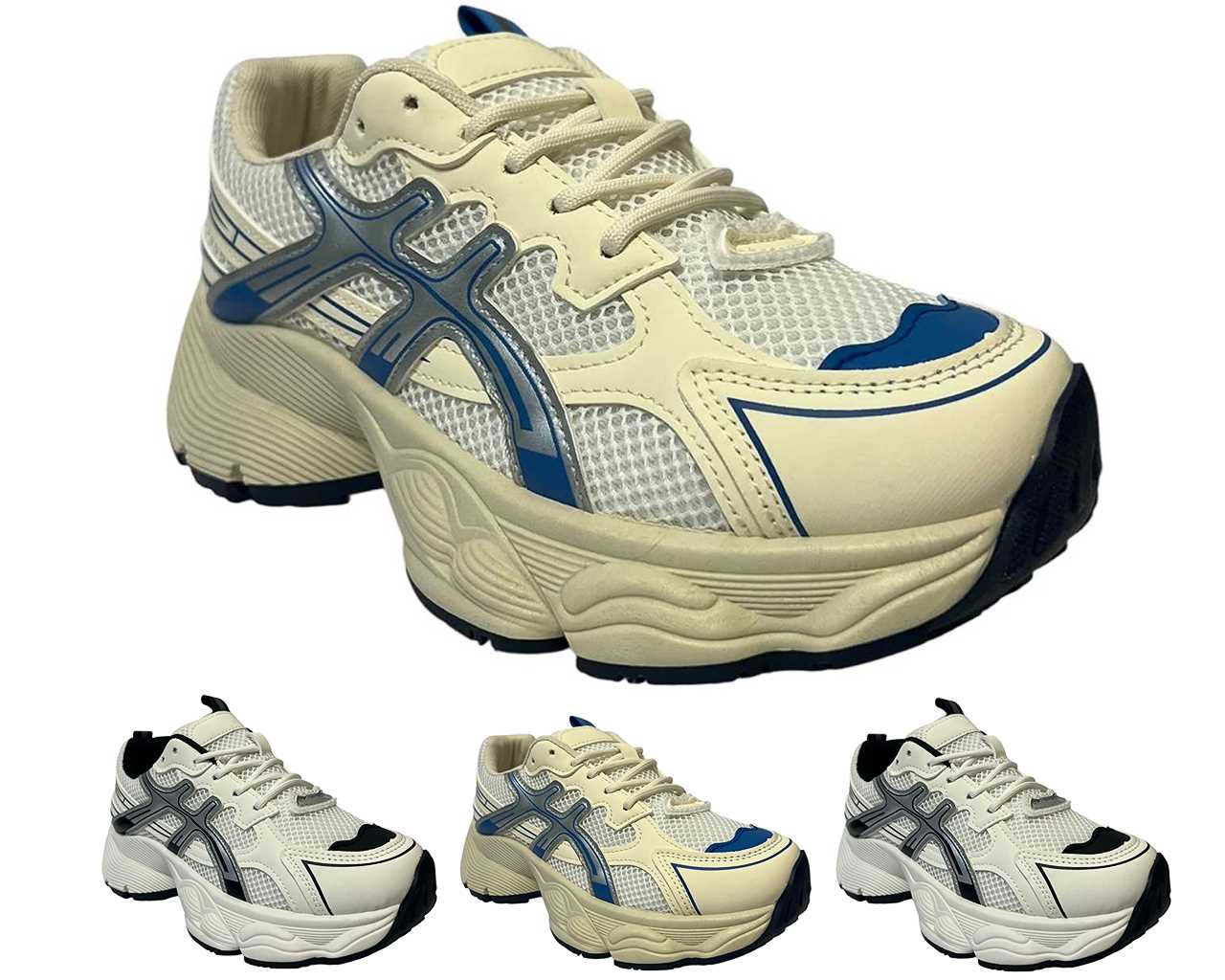 Chunky Sole Lace Up Sports Trainers